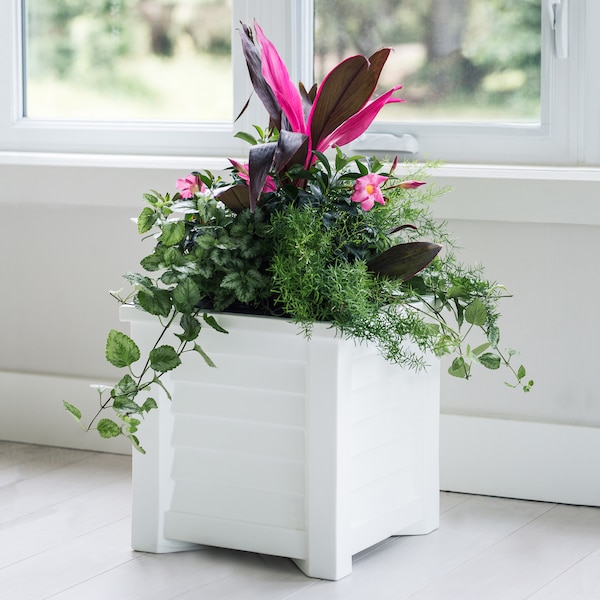 Lakeland 16x16 Planter - White